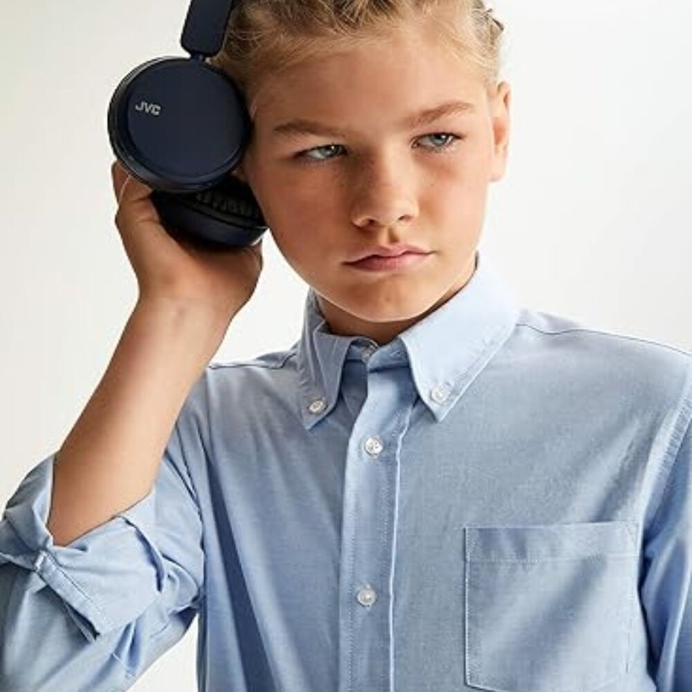 French Toast SE9002 Boys Oxford Long Sleeve Button Down Shirt Light Blue - Picture 5 of 5
